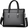 Business Bag, Mens, Lightweight Tote Bag, PU Leather, Stylish, Large Capacity, Briefcase, Job Hunting, Handbag, Water Repellent, Abrasion Resistant, 2-Way, A4 Compatible, Work, Commute, Business