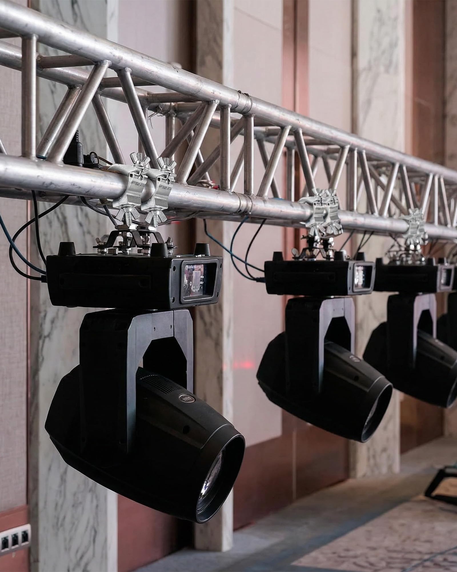 8 Stück Schnellschnalle Bühnenbeleuchtungsklemme: 48-51 mm Truss O Clamp Haken aus Aluminium für Bühnenbeleuchtung, 100KG Ladekapazität (Silber)