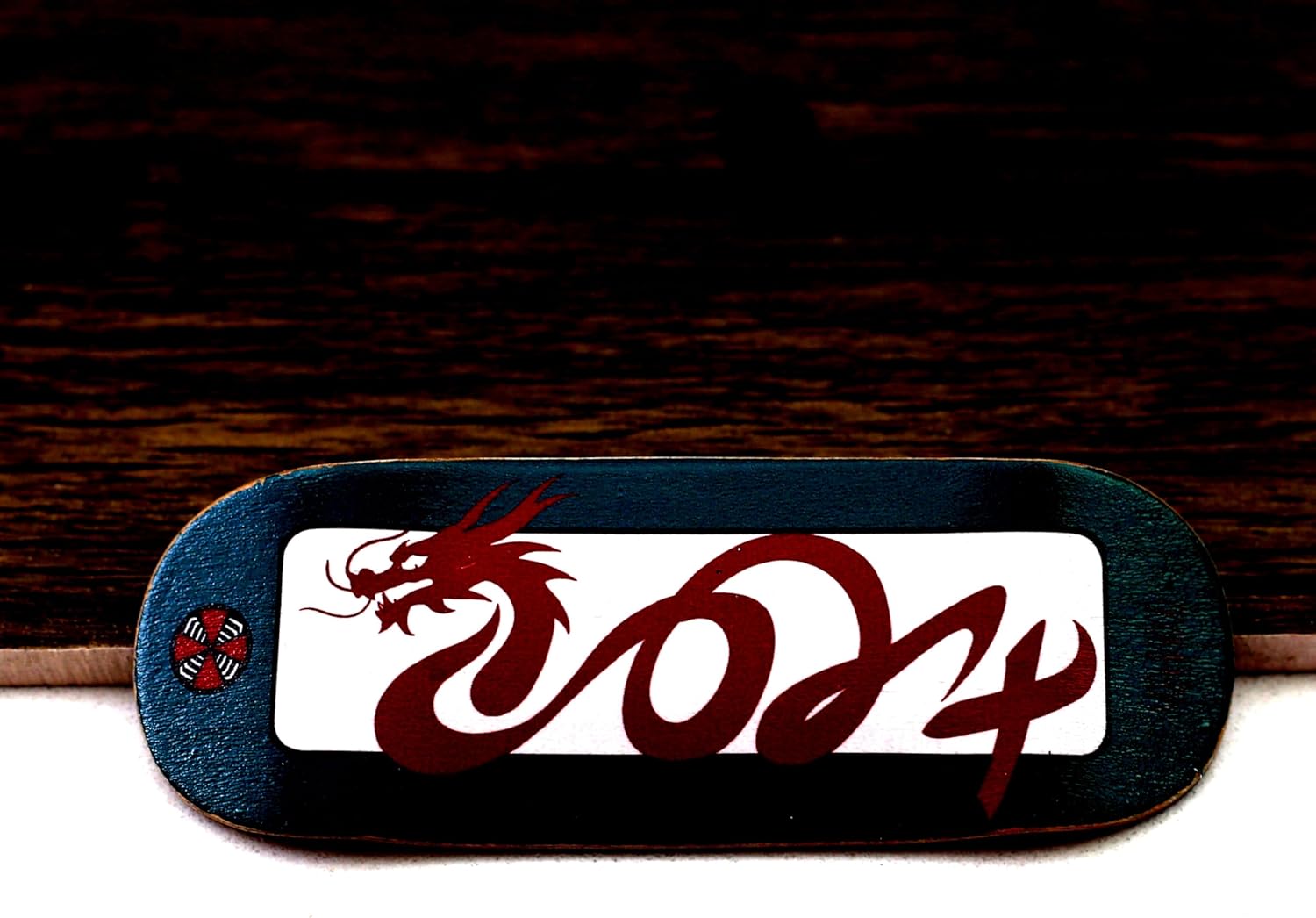 Mini Skateboarding PRO Fingerboard Complete (6-Layer Colour Maple Wooden Deep Concave 35 x 97mm Handmade Deck + 34.5mm NOAH Truck + Gray Wheels ii) (Loong)