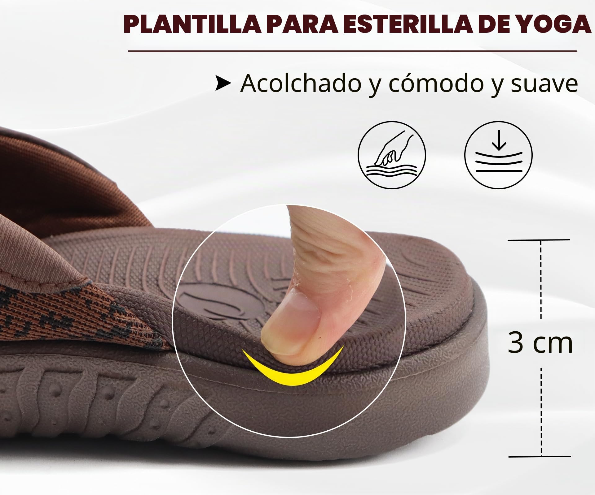 ONCAI Chanclas sandalias de cuero para hombre, sandalias con soporte para el arco, toboganes deportivos, pantuflas con suela de espuma para Yoga EU 40-49
