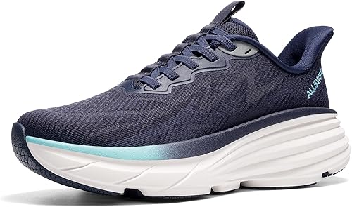 ALLSWIFIT Women's Slip On Walking Shoes Hands-Free Cushion Running Tennis ActiveSolid Non-Slip Comfortable Workout Gym Athletic Fashion Sneakers