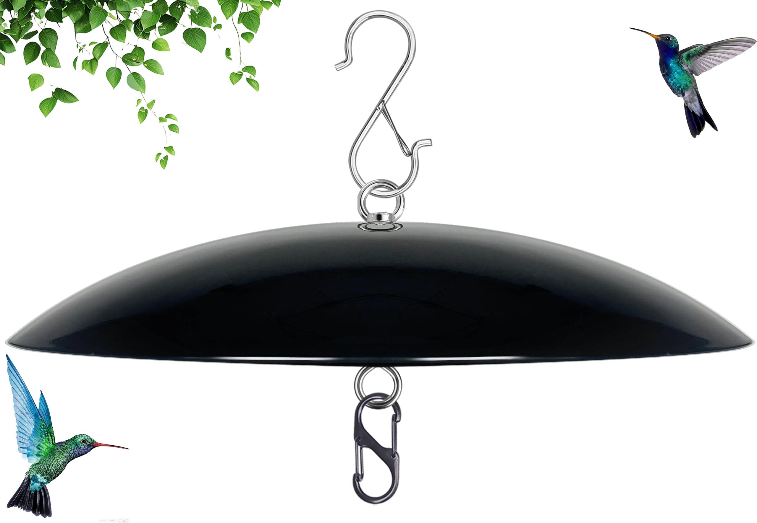 andergi 13' Black Hummingbird Feeder Rain Guard