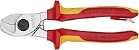 Vista 1 de KNIPEX Tools Tijeras de cable 95 16 165 T aisladas de 1000 V, accesorio atado, 6-1/2