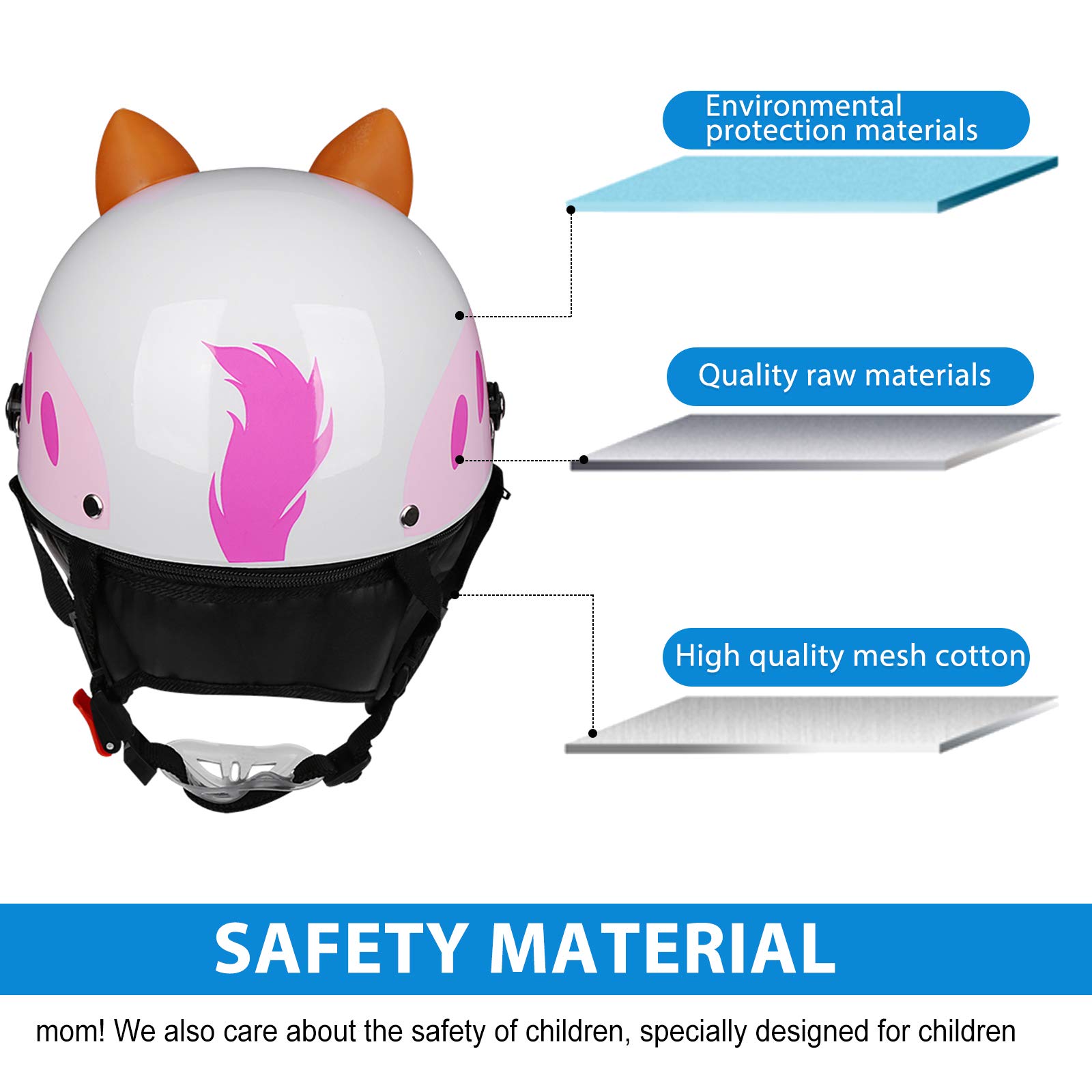Galatée Casco da Bicicletta per Bambini, Adatto per Scooter Tricicli Skateboard e Biciclette, e Dotato di Sciarpa Calda e Visiera Parasole per la Protezione del Viso