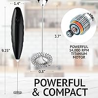 Vista 4 de Espumador de Leche para Café - Espumador Automático de Leche de Mano Creador de Espuma de Leche Espumador de Mano para Café, Matcha, Chocolate