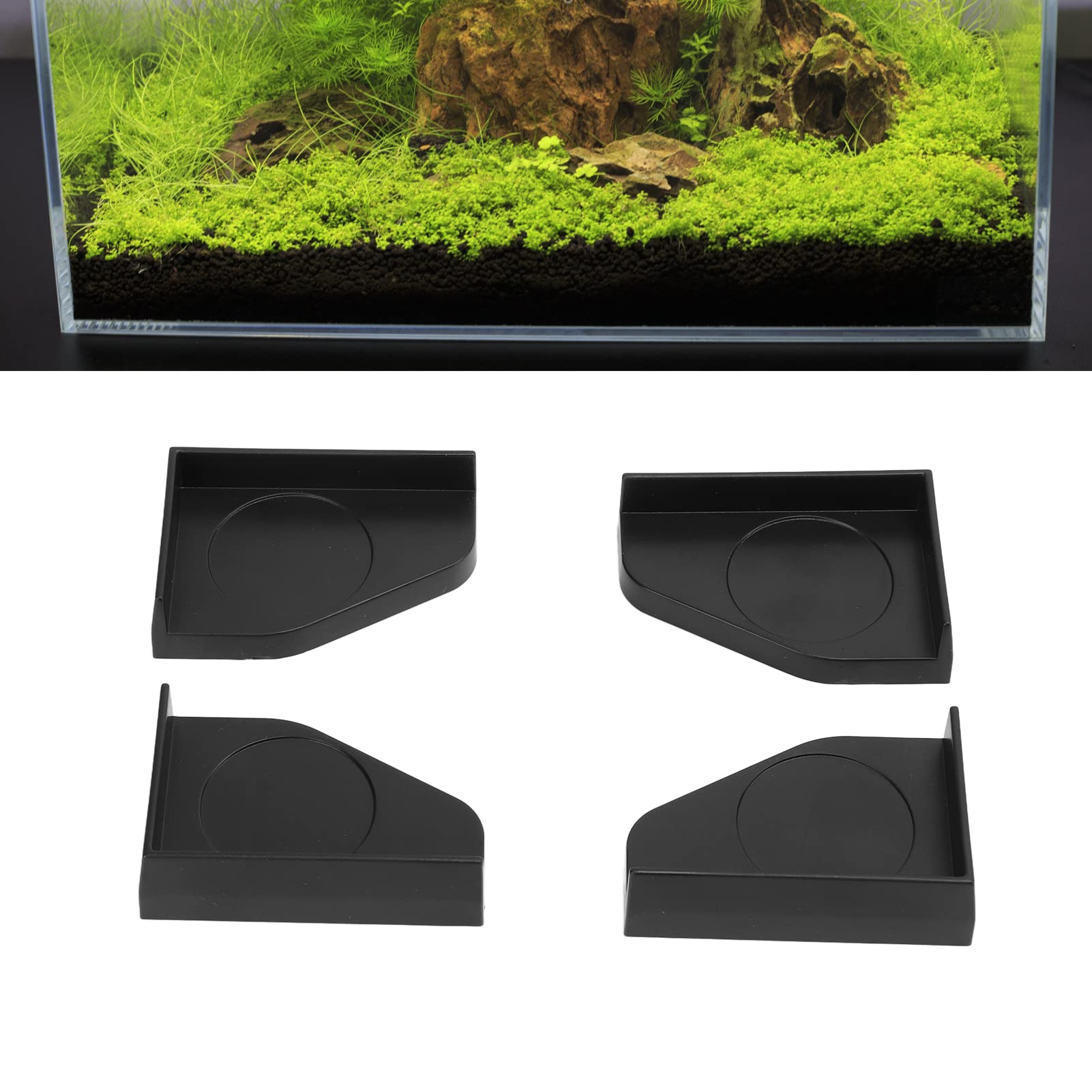 4 Protezioni Angolari Per Acquario | In Plastica Antiscivolo | Con Cuscinetti Smorzanti | Facili Da Installare - Foto 6