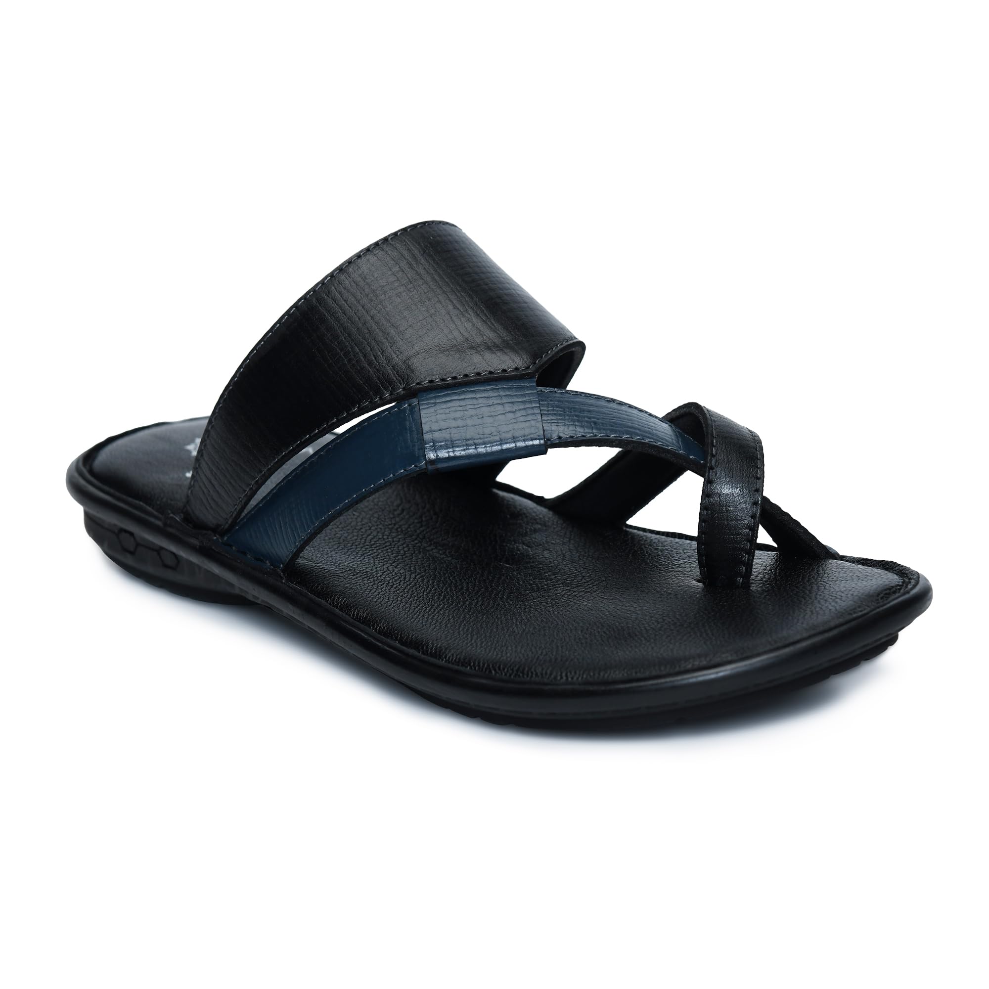SMOXX Mens Solid Casual Flat Slippers Footwear, Leather Slip-on Toe Ring Fashion Slipper Chappal for Men, Anti Skid, Cushioned Insole (Black, 13) (B0DGL4N51K) Amazon Price History, Amazon Price Tracker