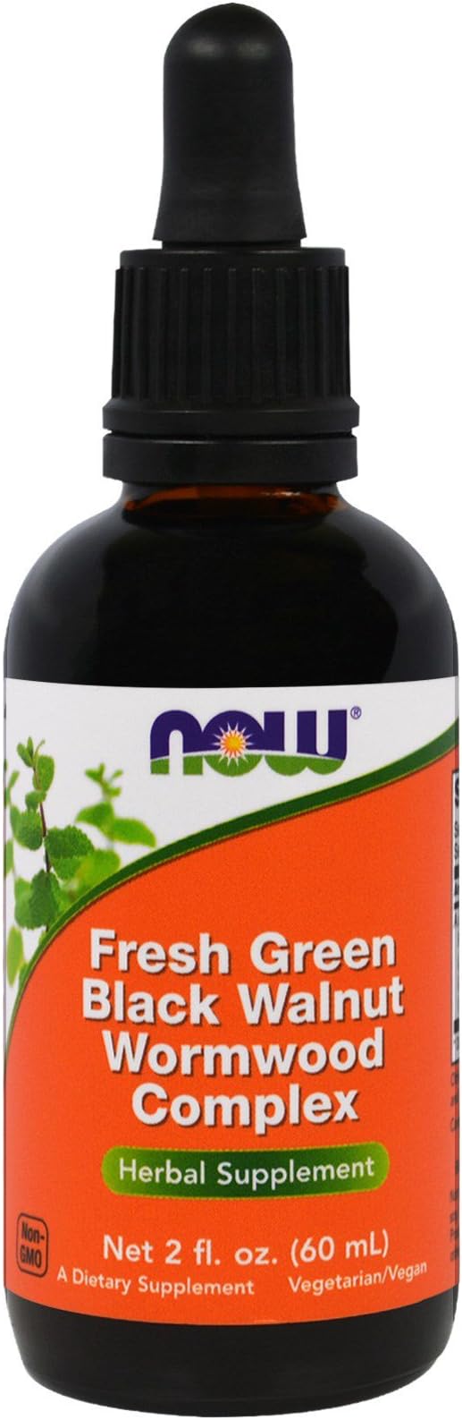 Now Foods Fresh Green Black Walnut Wormwood Extract 2 oz (Pack of 2) AD
