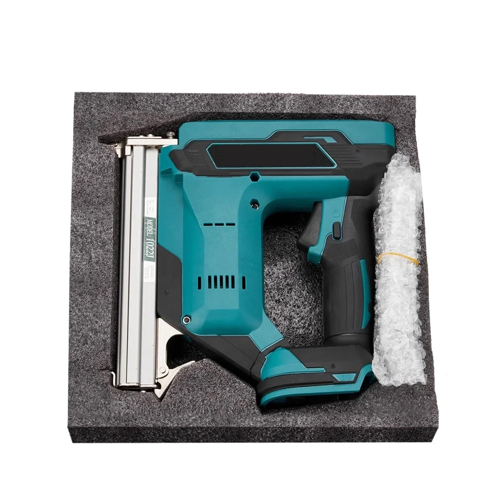 Pistolet do Gwoździ, Bezprzewodowy Elektryczny Pistolet Do Gwoździ 1022J Gwoździarka Zszywacz Kadrowanie Gwoździarka Tacker Gun Elektronarzędzie Do Obróbki Drewna Na Akumulator 18V