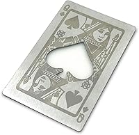 Vista 12 de Abrebotellas de metal de acero inoxidable plateado con patrón grabado (estilo K, 1PCS)