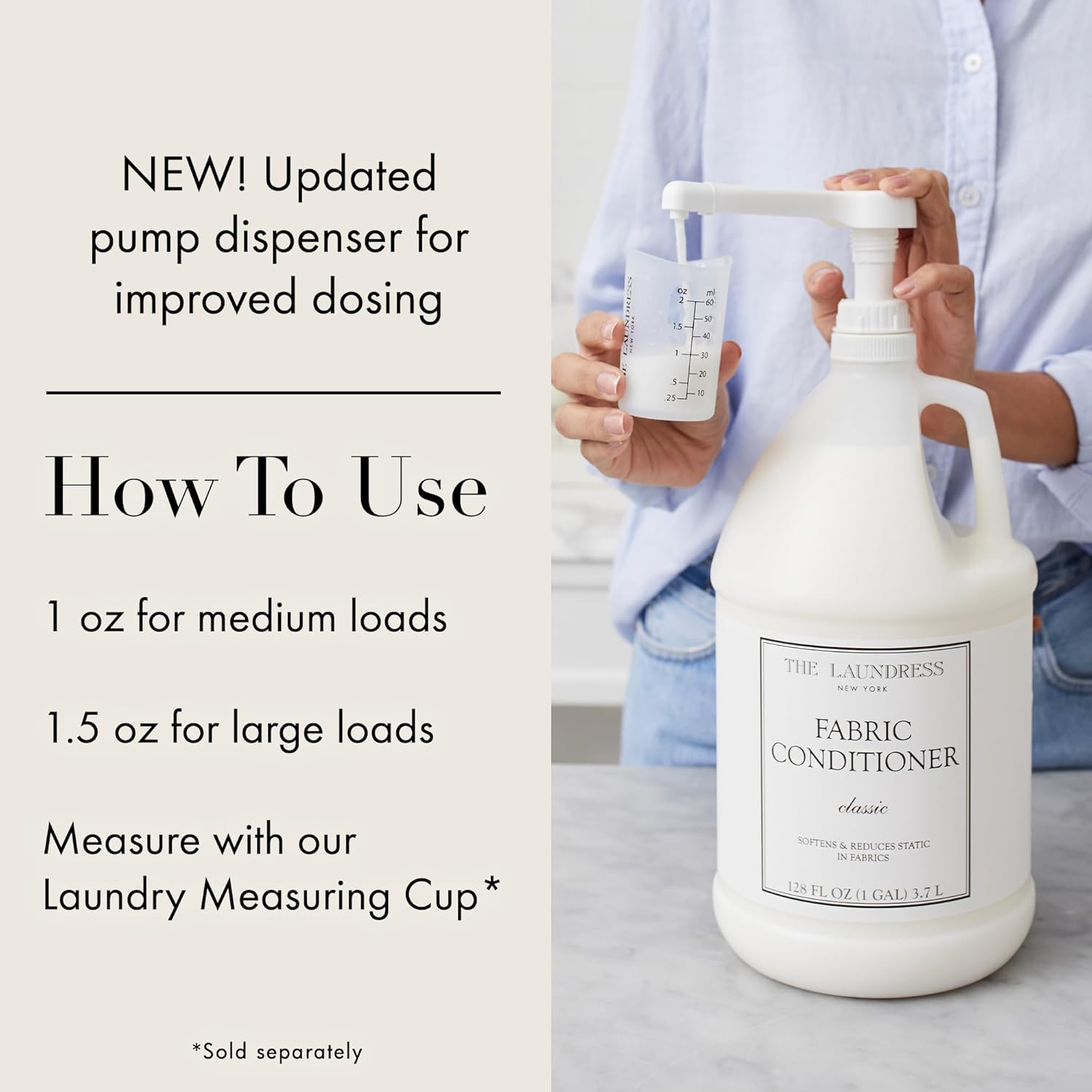 The Laundress Signature Fabric Conditioner Classic, Concentrated Fabric Softener Liquid, Soften Fabrics, Reduces Static,128 Fl Oz - Image 6