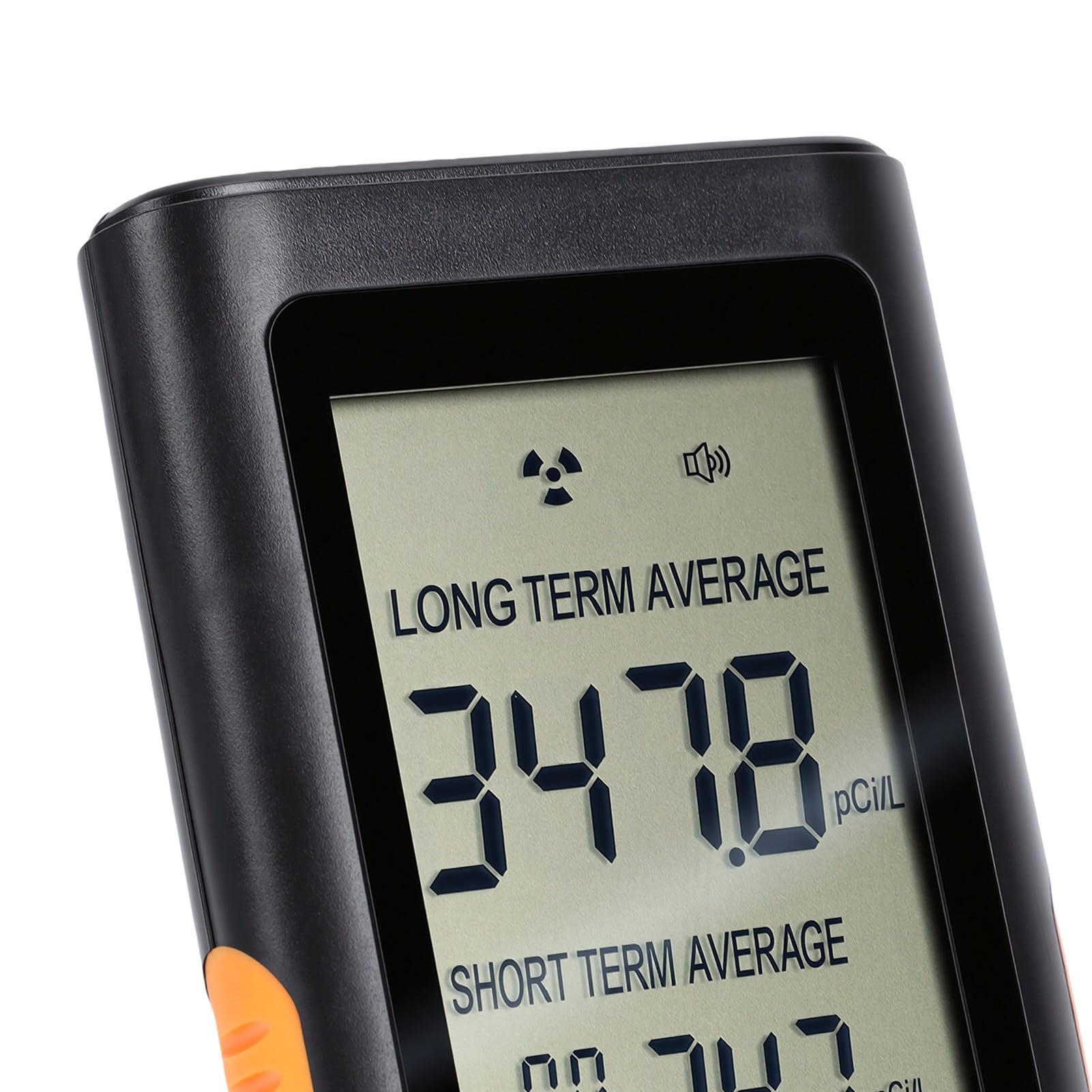 Fafeicy Rilevatore di Radon Portatile, Sensore di Ioni per Ufficio Domestico, Monitor di Radon da 0 a 270 PCiL con Controllo App Bluetooth, Aggiornamento Orario, Display LCD Digitale,