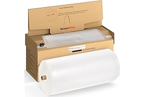 Bonsenkitchen Food Vacuum Seal Rolls with Cutter for Meal Prep & Sous Vide