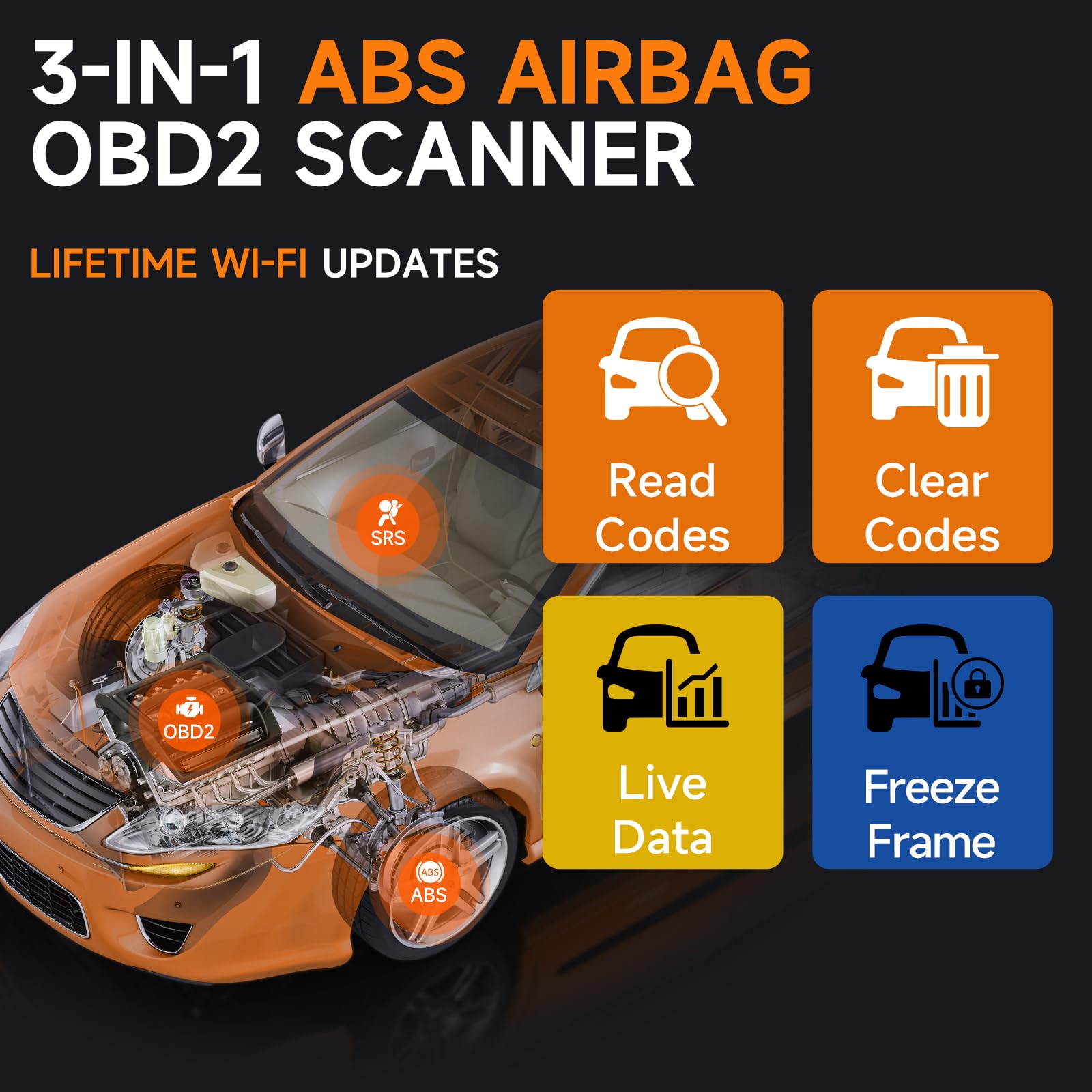 Amazon.co.jp: 2026 FOXWELL NT630 Plus OBD2スキャナー ABSとSRS付き 