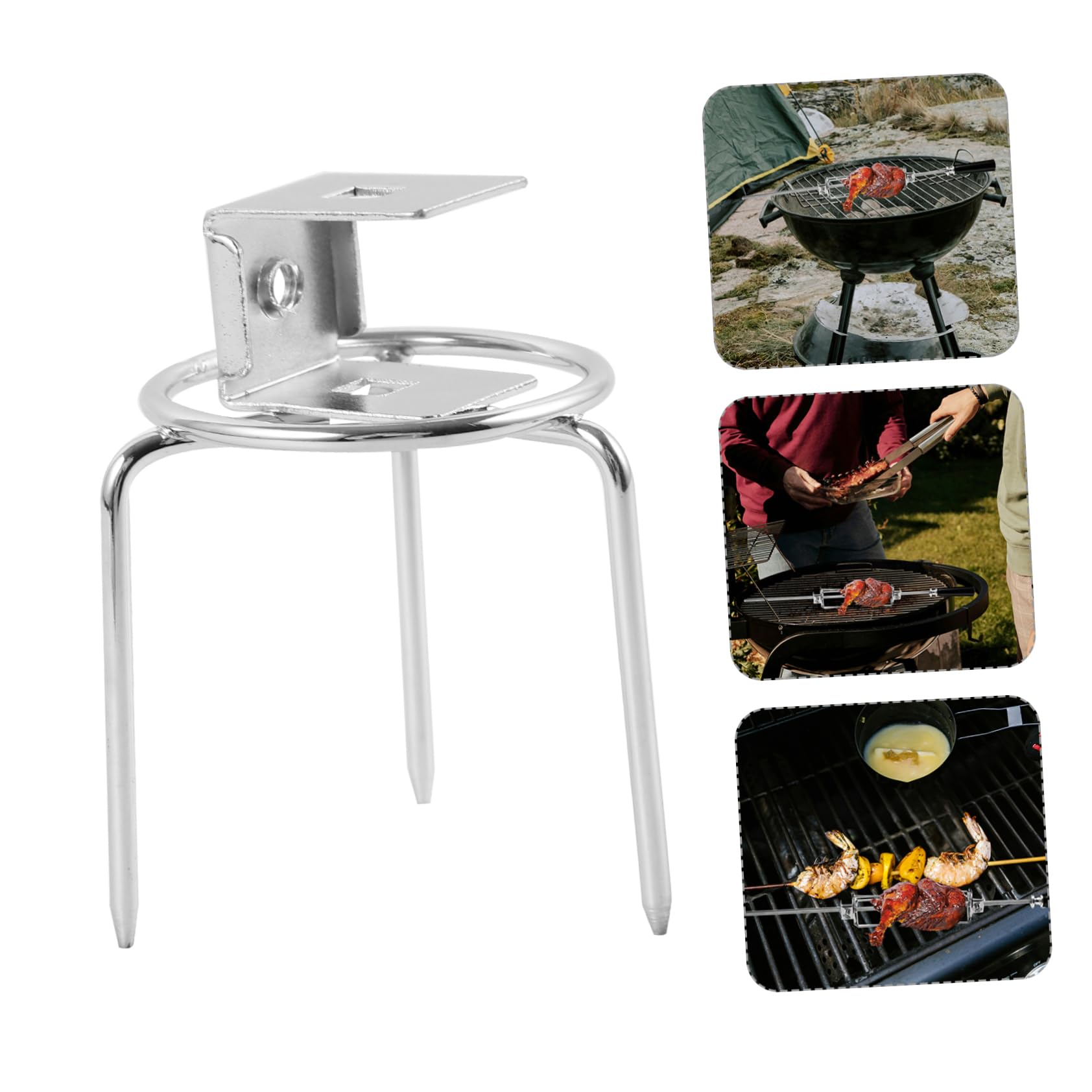 ibasenice 3 Set Forchette Rotanti Inossidabile Per Bbq Per Arrosto E Carne Accessorio Per Friggitrice Ad Aria 2 Pezzi * 3
