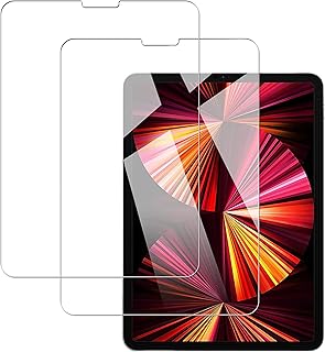 MeevMighx [2 Pack] Screen Protector for iPad Pro 11 Inch All Models/iPad Air 5th (2022)/iPad Air 4th Gen (2020) 10.9 inch, iPad Air4/iPad Air5/iPad Pro 11 Tempered Glass Film with [9H Hardness] [Crystal Clear] [Anti-Scratch] [Easy Installation]