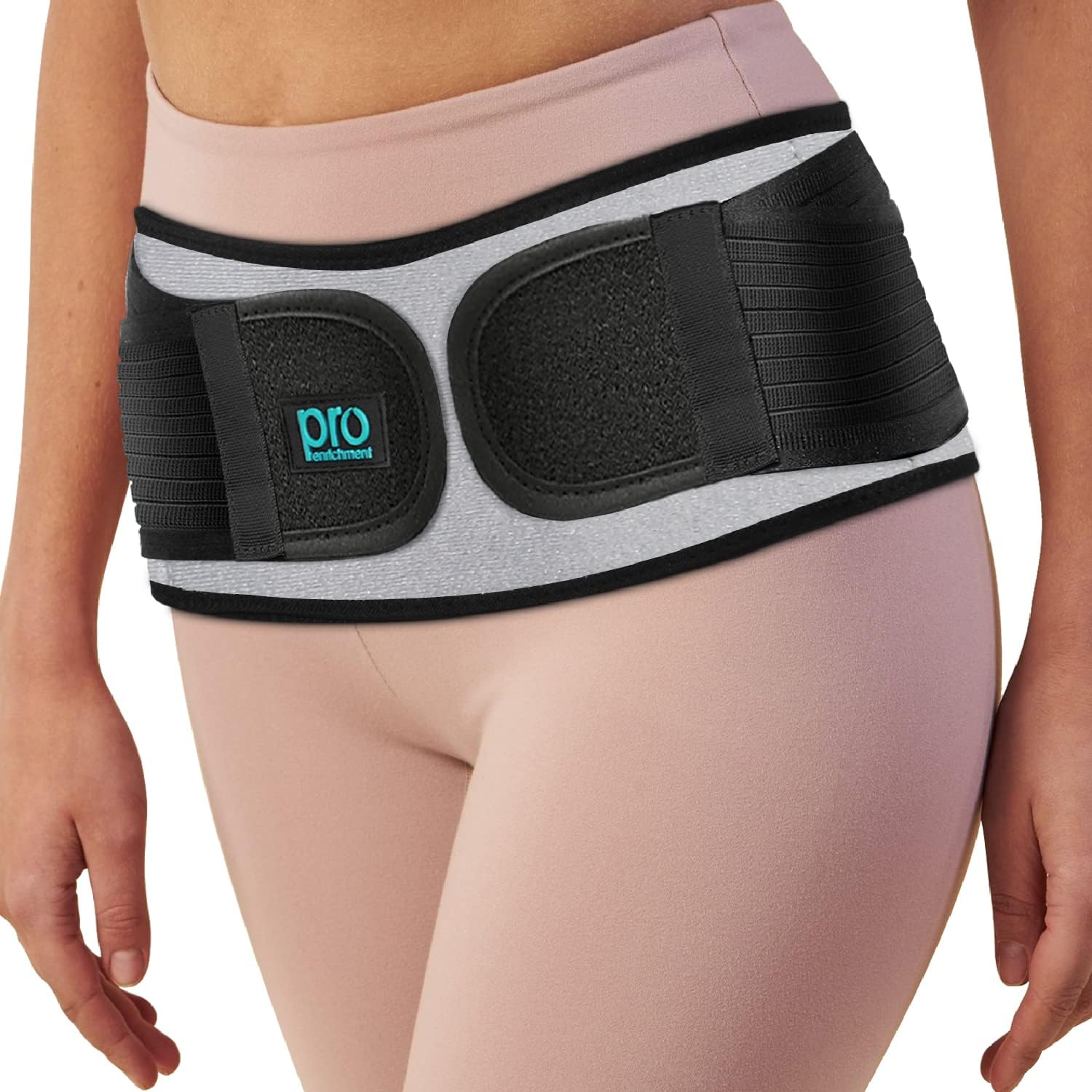 Sacroiliac Hip Belt for Women & Men That Alleviate Sciatica, Lower Back & Lumbar Pain Relief. Diamond Back Brace Provides SI Joint Pelvic Support, Nerve Compression & Stability Anti-Slip (XL/XXL Size)