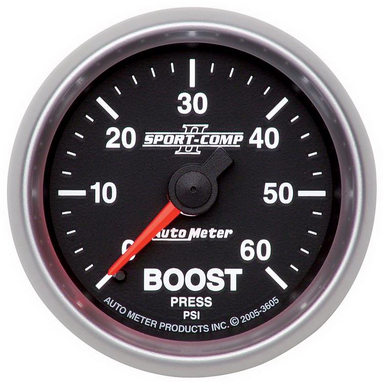 Auto Meter 3605 Sport-Comp II Mechanical Boost Gauge, 2.3125 in.