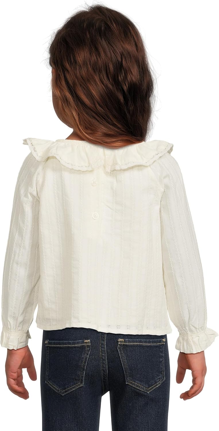 Janie and Jack Textured Collar Blouse (Infant)