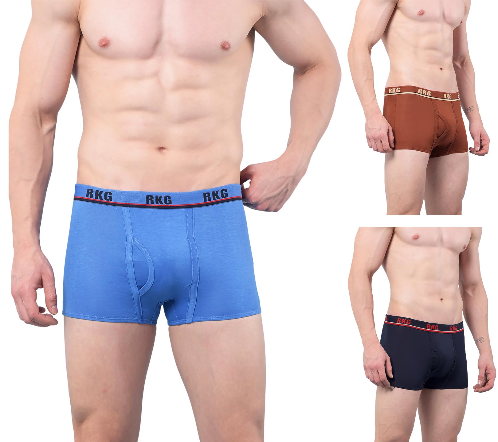 RKG Men's Assorted Pack of 3 Trunk (MRTR-102-Assorted-3)-picture-18