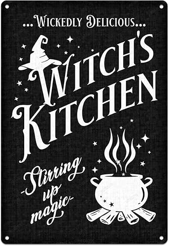 Miniatura 9 de Decoraciones de Halloween, letreros de metal divertidos, póster de arte retro, decoración del día de todos los santos para el hogar, cocina, Letrero