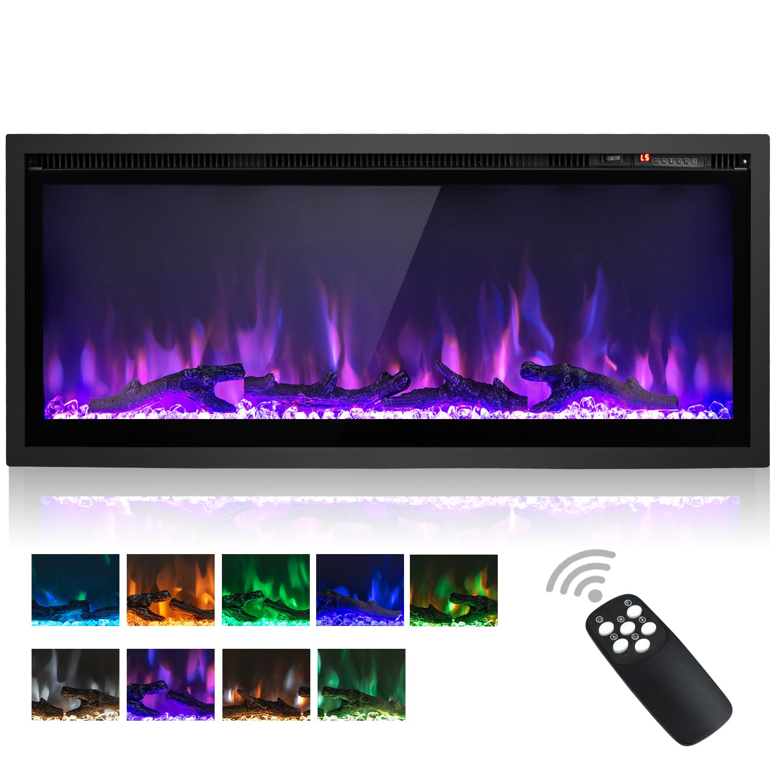 ORALNER 42 inch Electric Fireplace Insert