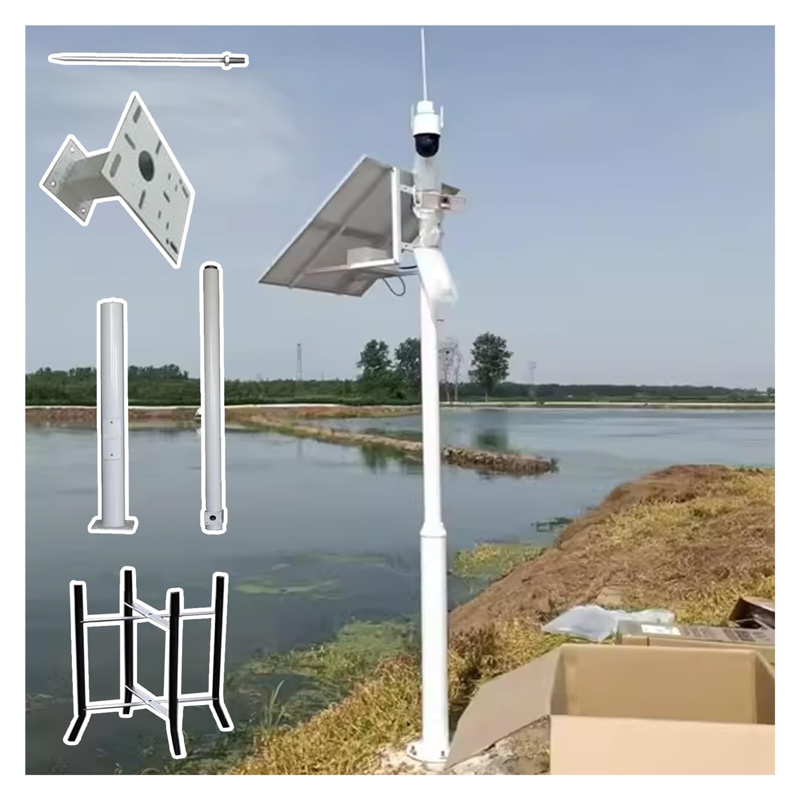 Support caméra de surveillance extérieur pour sécuriser le jardin et la maison