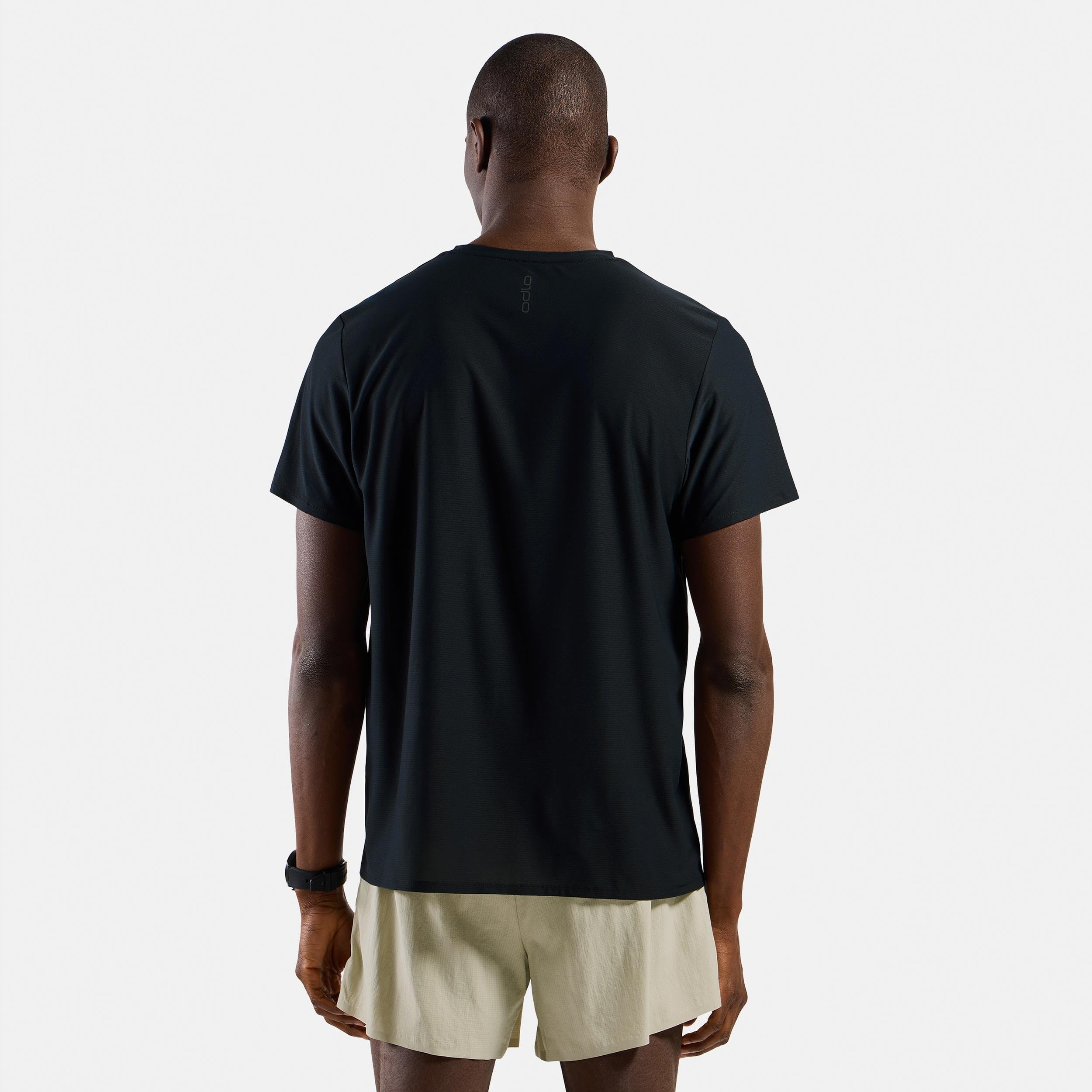 Odlo Herren Zeroweight Chill-Tec Tee Laufbekleidung Laufshirt Black - Schwarz L