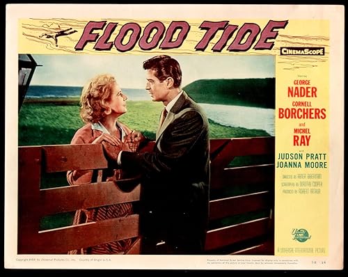 MOVIE POSTER Flood Tide 11"x14" Lobby Card George Nader Cornell Borchers
