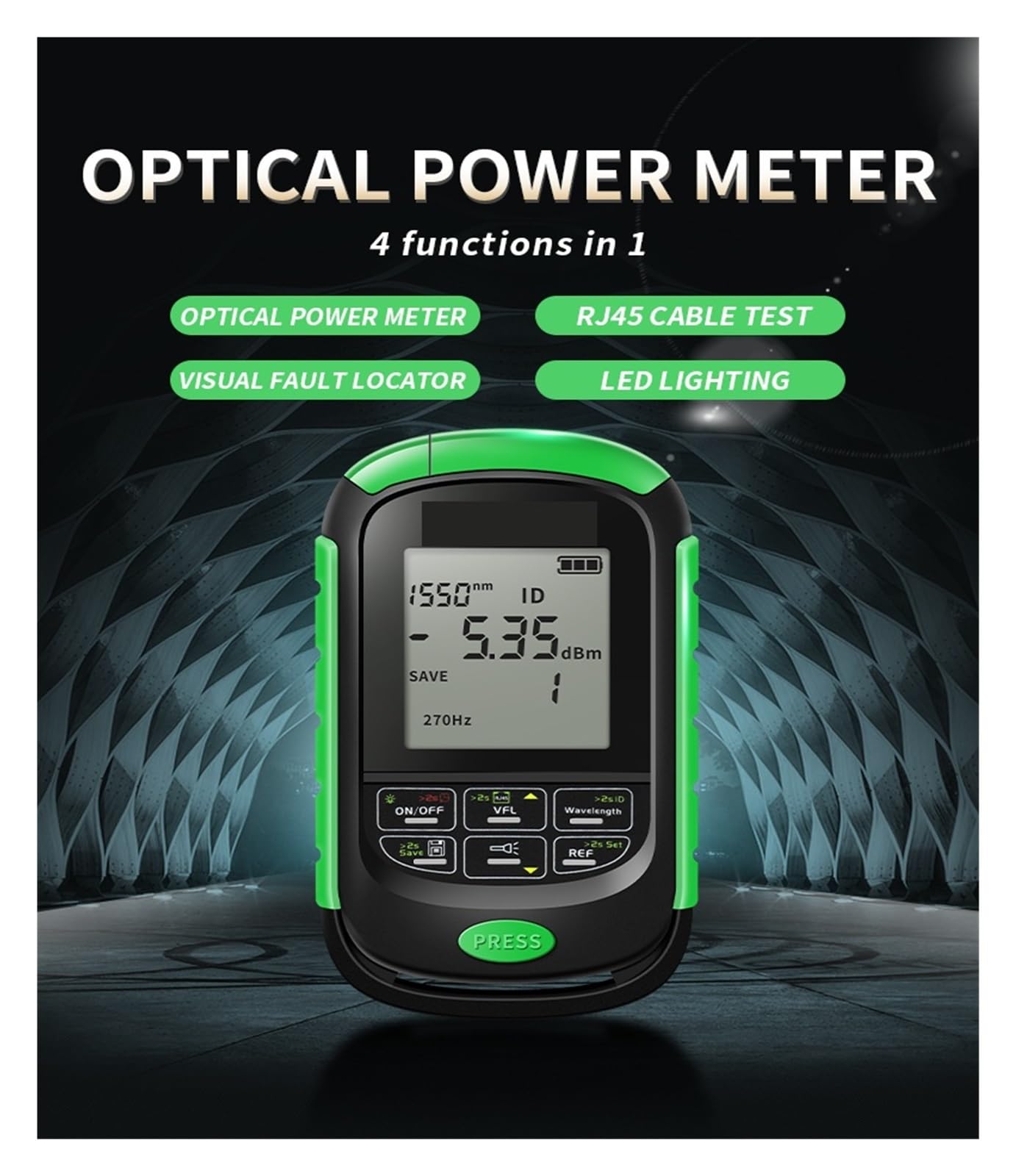 Miernik Mocy Optycznej 4 W 1 Lokalizator Uszkodzeń Wizualnych Test Kabli Sieciowych Tester Światłowodów OPM Profesjonalne narzędzie dla elektryków(NT-30MW 30KM)