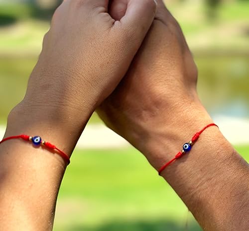 Miniatura 6 de Pulsera contra el mal de ojo y pulsera de protección. Pulsera de buena suerte. Pulsera roja del destino, tibetano, Buda y Cabalá. Pulsera de cuerda