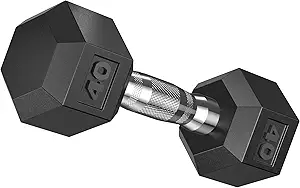 VIGBODY Dumbbell Weights Barbell with Metal Handles for Strength Training, Full Body Workout, Functional and HIT Workout Single
