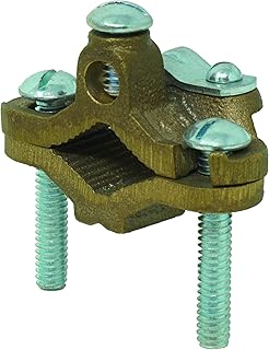 Southwire 65177640 GCL4-8.12-1BZ, 1PK Grounding Clamp, Grey
