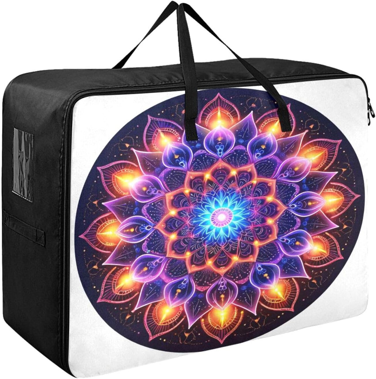 Mandala Glowing Comforter Storage Bag