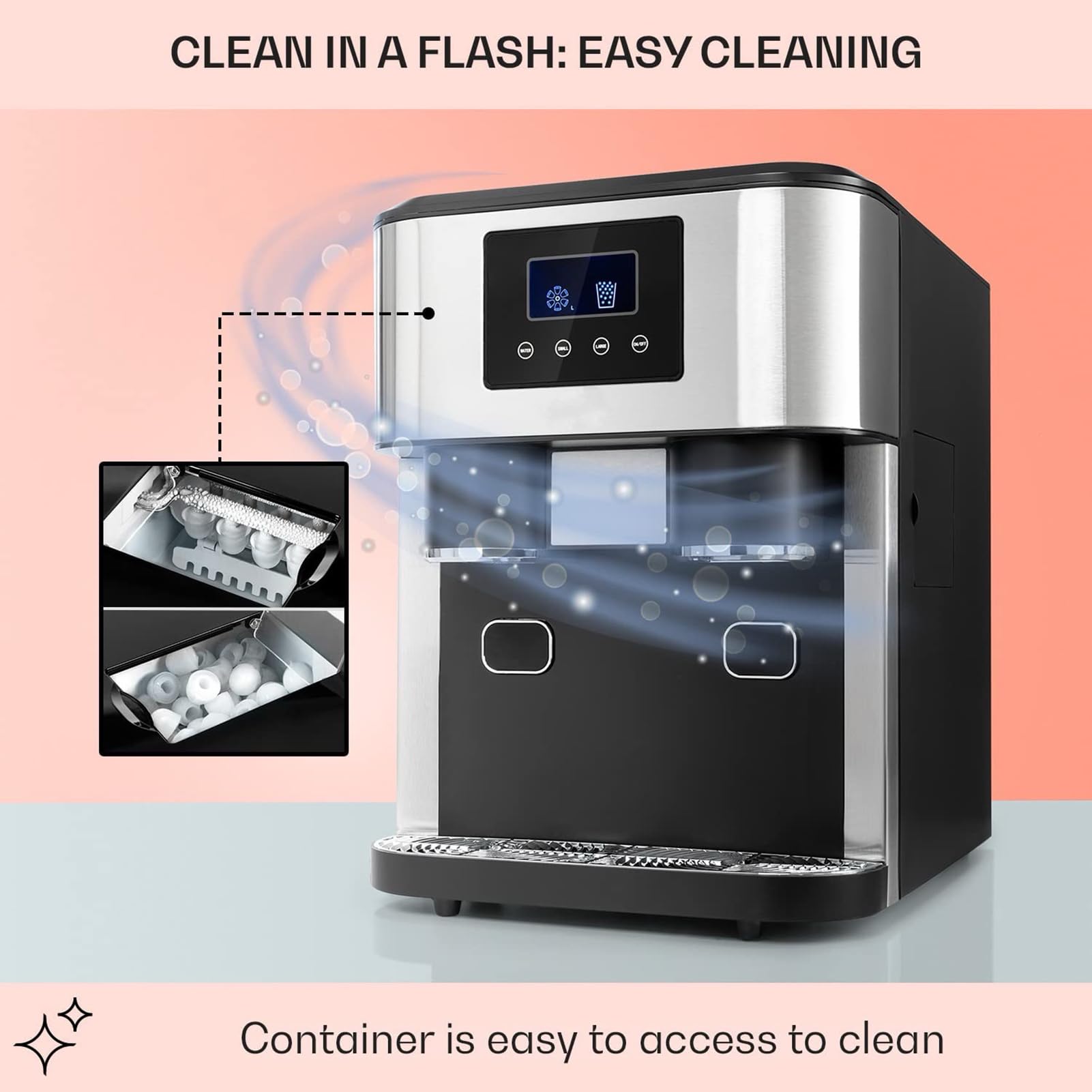Electric Ice Crusher, Ice Maker Machine, Countertop Ice Maker, For Making Iced Tea And Coffee Etc, Home, Kitchen, Offiee And Bar on Fridge.com - View 4