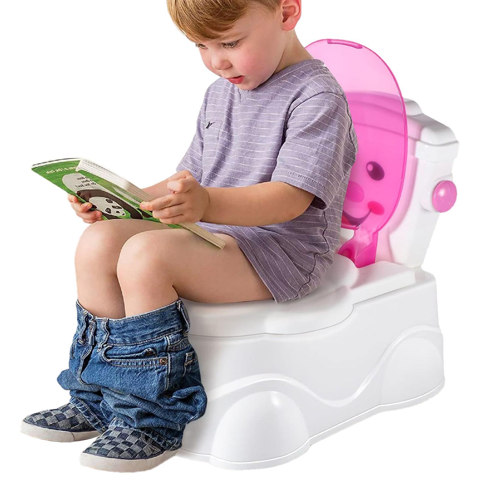 Töpfchen-Trainer-Toilette | Spritzwassergeschützte | Töpfchentrainingstoilette mit Papierstange | Töpfchentrainingssitz für Kleinkinder