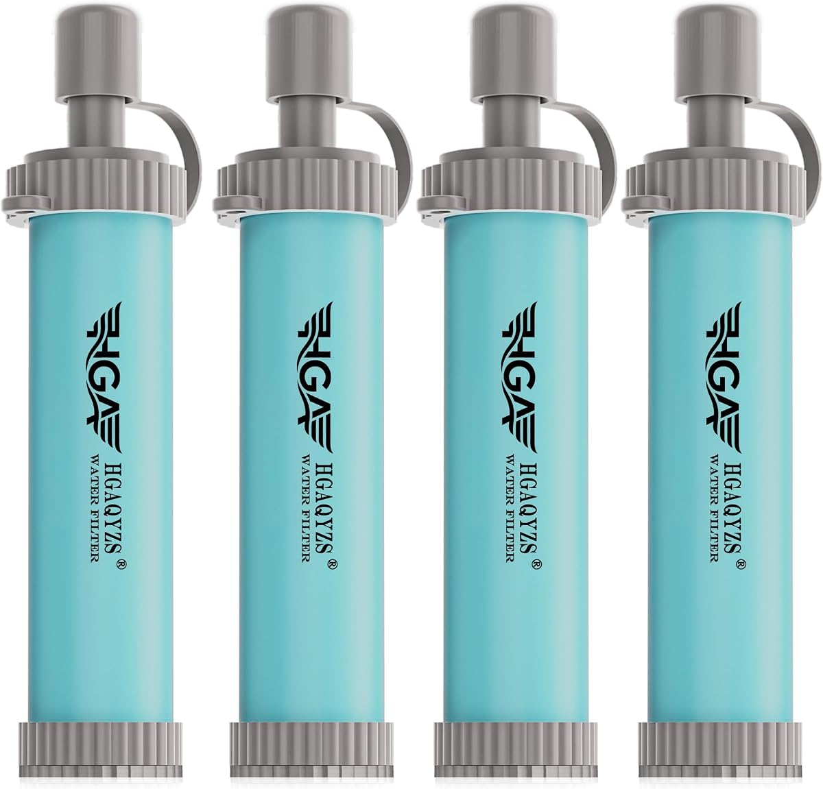 4 paquetes de pajitas de filtro de agua, sistema de filtración de agua personal portátil, purificador de agua de ultrafiltración, preparación para emergencias para acampar, caminar, beber, viajar, cazar y salidas familiares