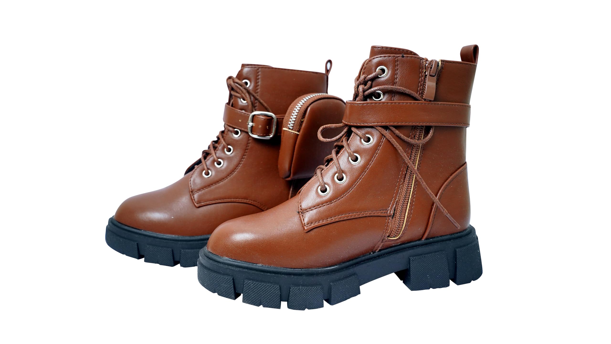 Bottes de combat pour filles avec pochette et semelle crantée - 6
