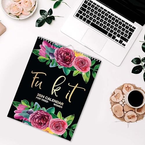 Miniatura 4 de Calendario 2024 para mujeres cansadas, calendario de pared para mujeres cansadas, calendario de pared divertido, calendario divertido para la