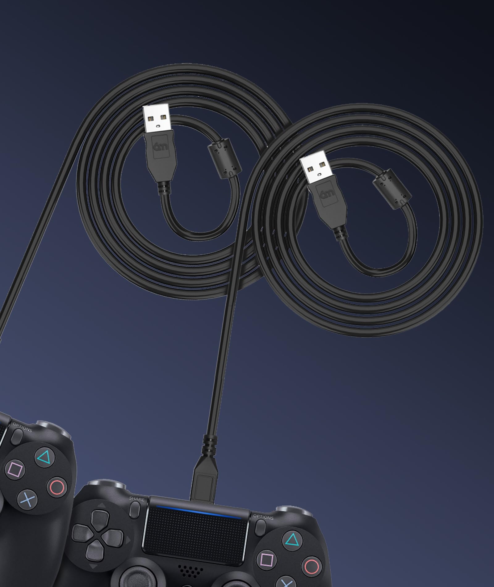 Controller Playstation 4 Cavo Di Ricarica PS4 Micro USB Cavo Doppio - Foto 8