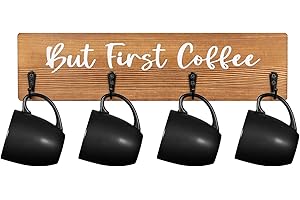 But First Coffee Wall Mount Coffee Mug Holder