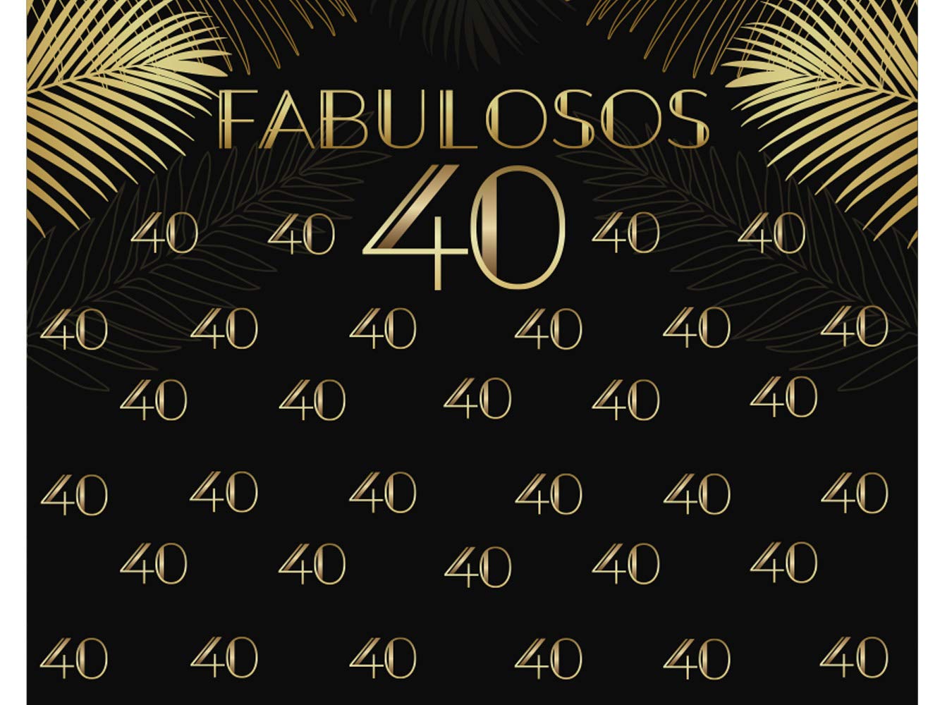 Oedim Photocall X-Banner Extensible 100% Fabulosos 40 | 335x200cm| Regalos para Cumpleaños | Photocall Económico y Original | Ideas para Regalos | Regalos Personalizados de Cumpleaños