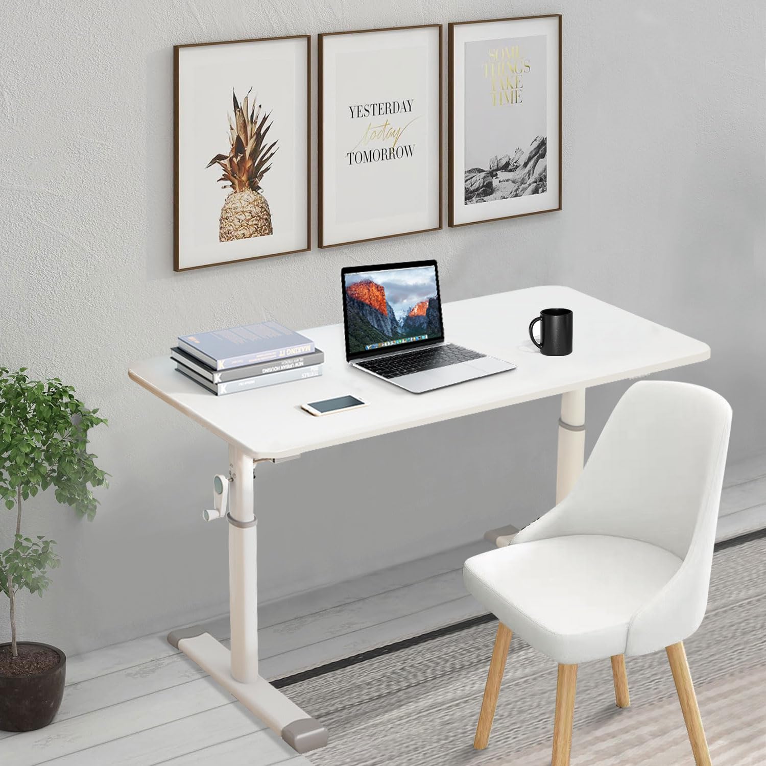 Escritorio Elevable, Mesa Regulable en Altura para Niños