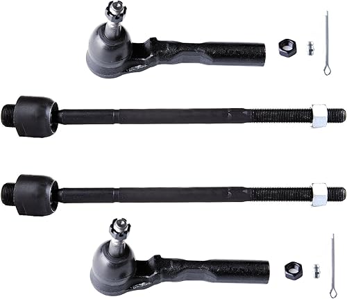 ECCPP Extremo de barra de acoplamiento interior Extremo de barra de acoplamiento exterior 1999-2007 para Chevrolet Silverado 1500 1999-2007 para Gmc