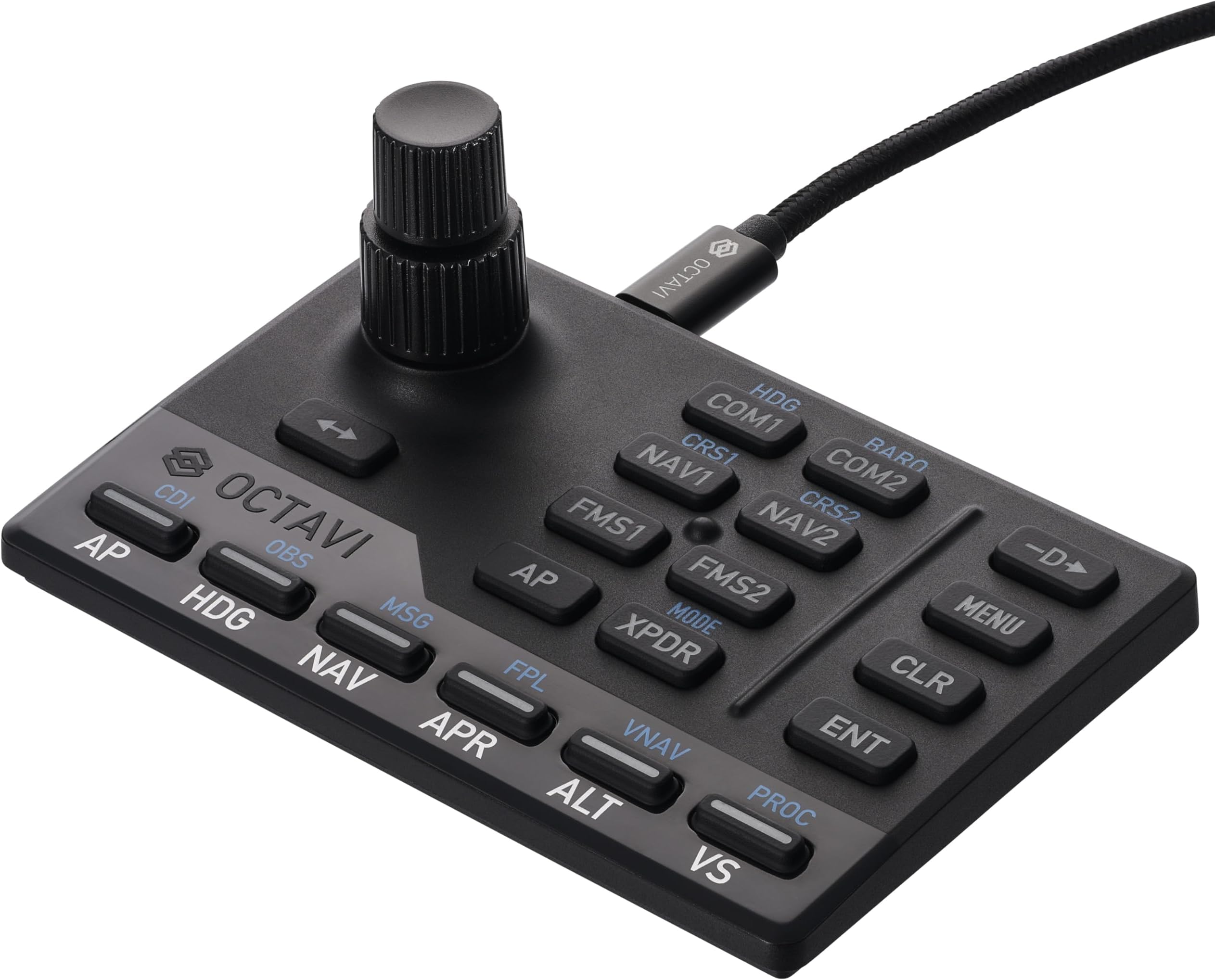 IFR-1: Compact All-in-one Cockpit Made in Germany - high-Precision Controls for COM, NAV, FMS, autopilot, XPDR, and More for immersive, Realistic Flight Simulation