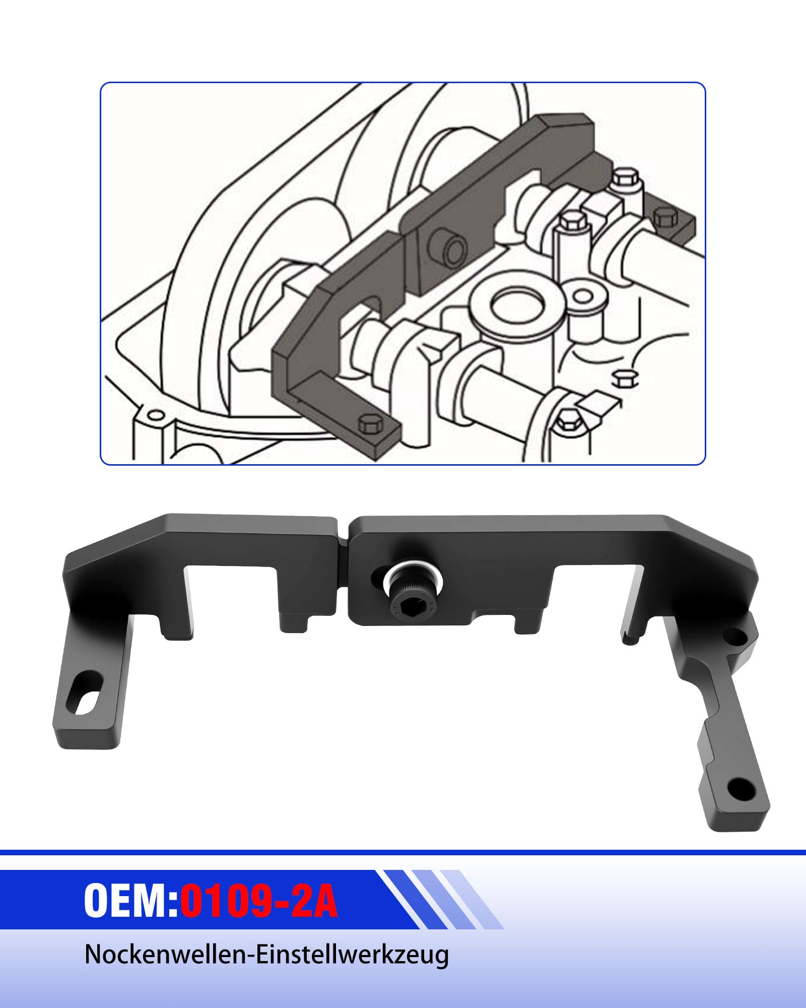 RUIZHI attrezzo Messa in Fase per Cinghia di distribuzione per Citroen C3 III/C4 Cactus, per Peugeot 108 208 308 2008 1.0 1.2T, Strumento per la Regolazione della Cinghia di distribuzione del Motore