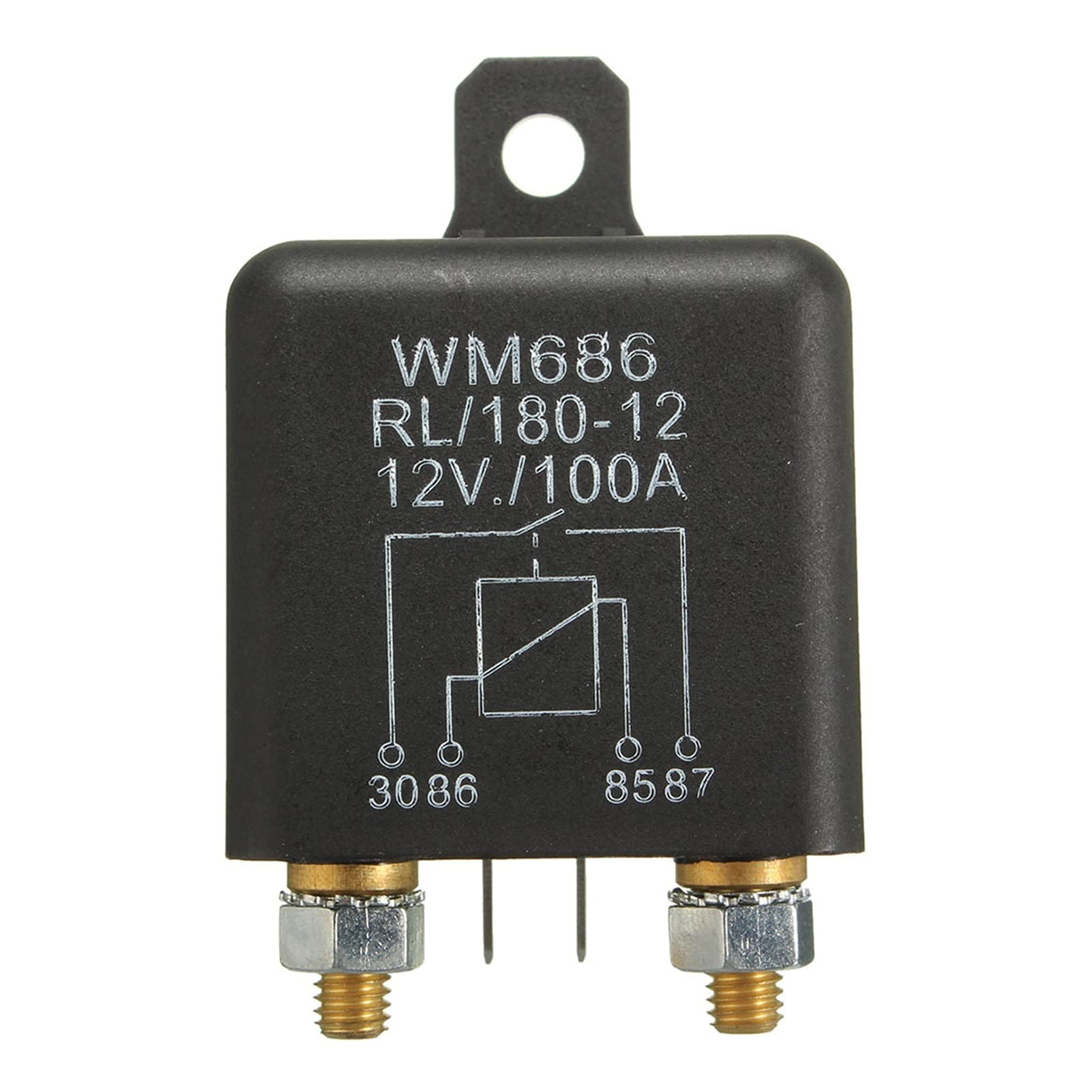 Parti di ricambio 1PC 12V 100Amp 4 Pin Heavy Duty ON Off Relè di carica split for interruttore automobilistico con set di prese for cablaggio WM686 RL/180-12
