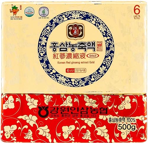 Miniatura 7 de Gangwoninsam ] Extracto de ginseng rojo coreano de oro, 17.64 oz / 17.63 onzas líquidas – Contiene extracto de raíz de ginseng rojo coreano 100%