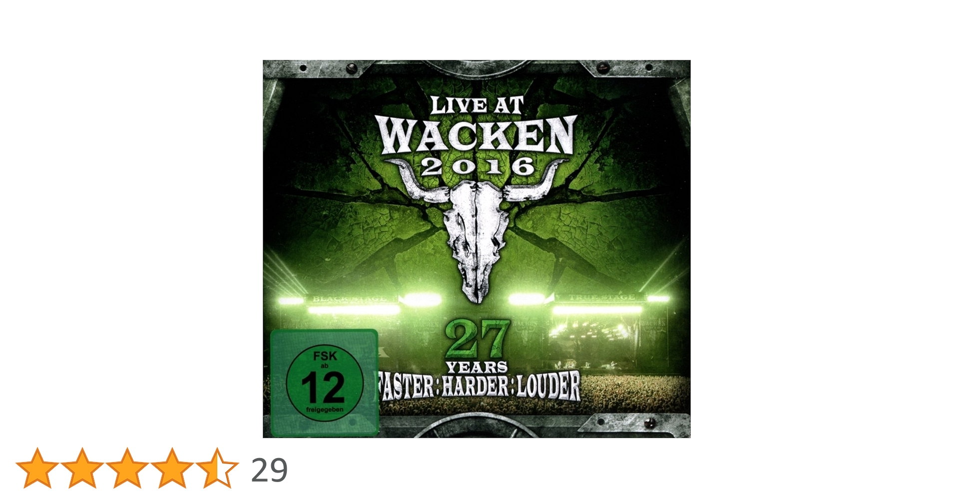 (未使用･未開封品)Live at Wacken 2016 - 27 Years Faster: Harder [DVD] Live at Wacken 2016 - 27 Years Faster : Harder [Blu-ray