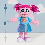 Sesame Street Friends Elmo and Abby Cadabby 8-inch 2-Piece Sustainable Plush Stuffed Animals Set, Officially Licensed Kids Toys for Ages 18 Month, Gifts and Presents